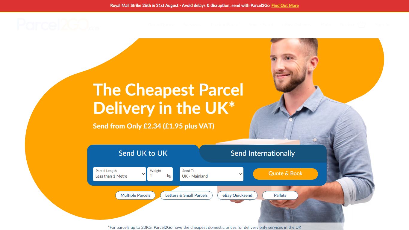 Parcel Delivery & Courier Services | Send a Parcel | Parcel2Go