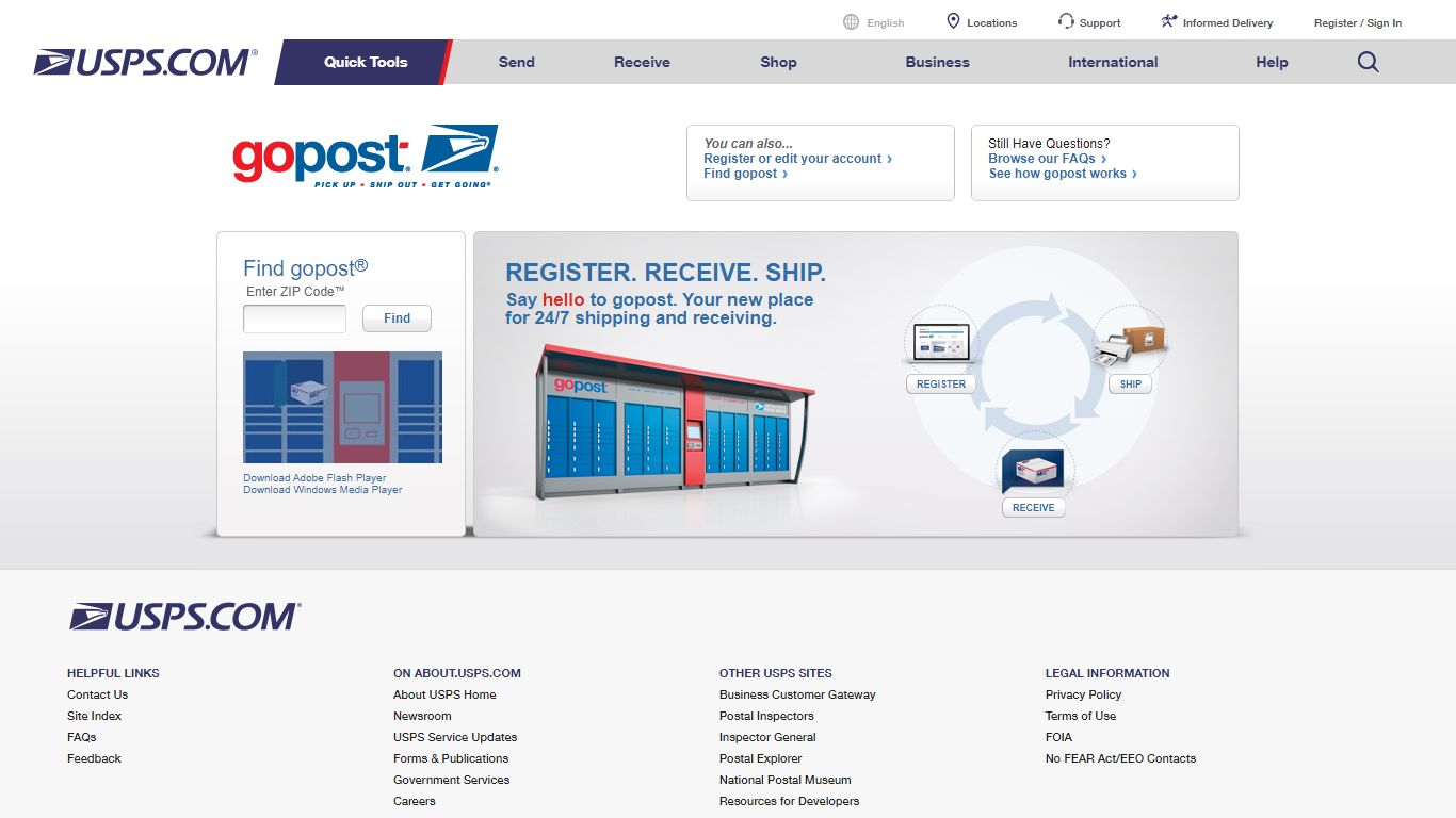 USPS.com® - gopost®